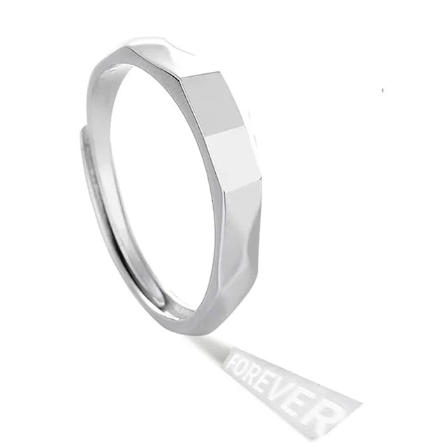 Jeulian™️ Adjustable "Love Projection Ring" Women & Men Sterling Silver