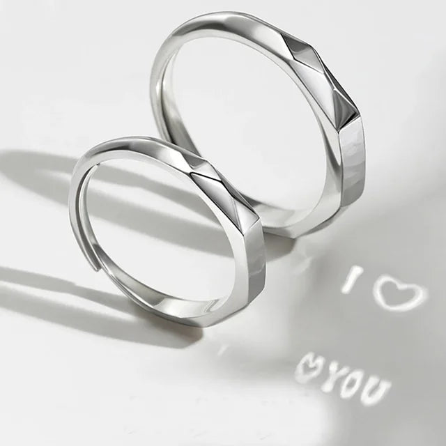 Jeulian™️ Adjustable "Love Projection Ring" Women & Men Sterling Silver