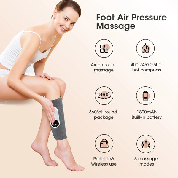 Heated Leg Air Massagers - For Lasting Legs & Foot Pain Relief