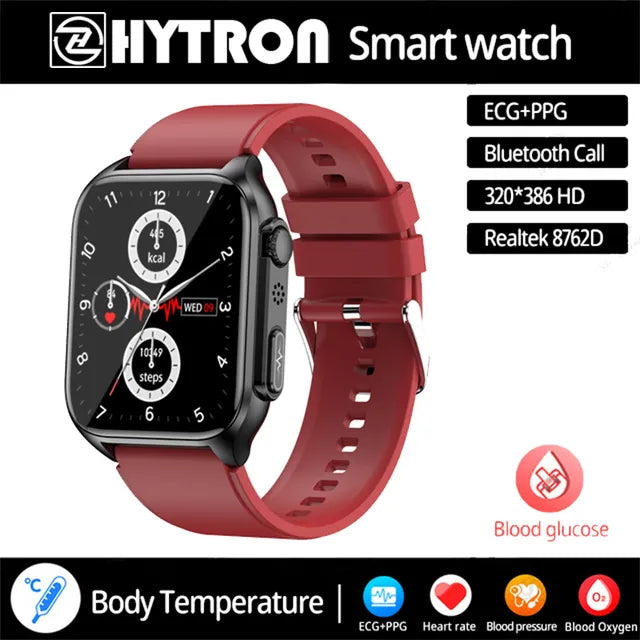 ECG Blood Sugar, Blood Glucose, Blood Pressure Smart Watch