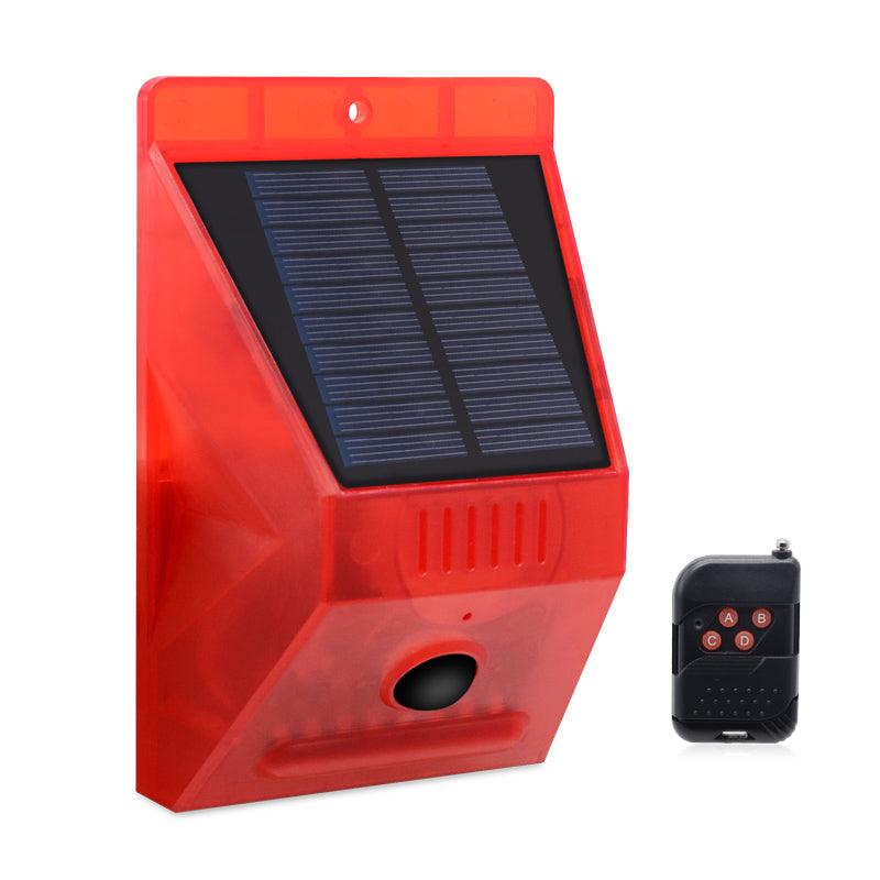 129db Police Grade Solar Burglar Alarm Light With Remote Control - ClickerMans