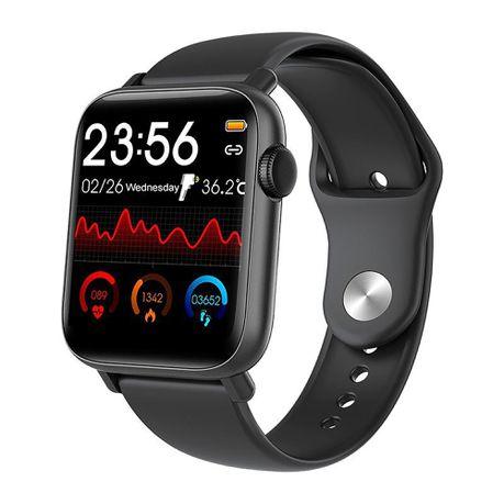 Smart Watch Heart Rate Monitor Tracker Fitness Sports Watch QS19 Black - ClickerMans