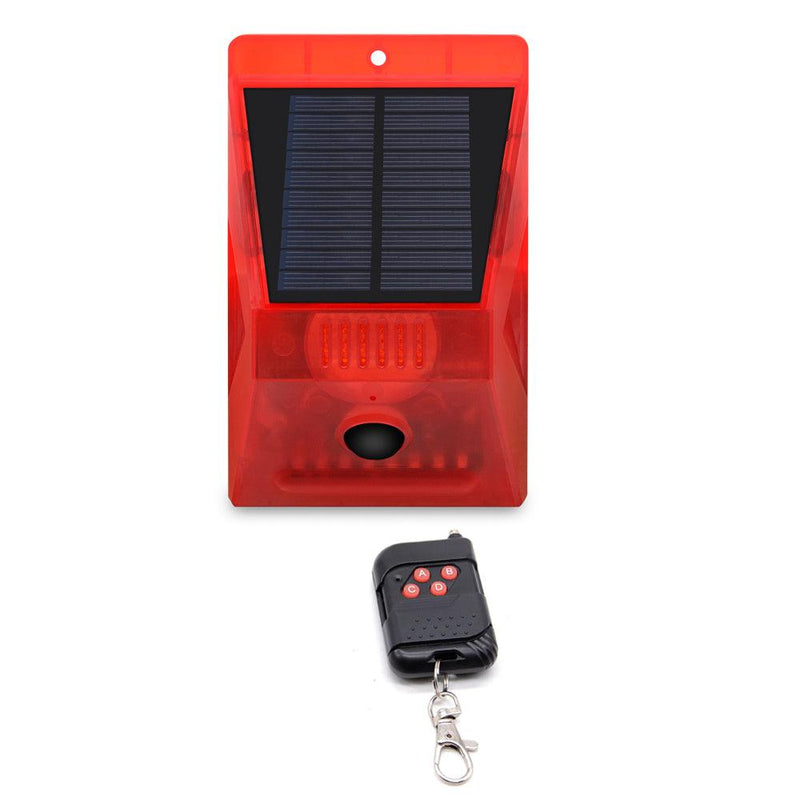 129db Police Grade Solar Burglar Alarm Light With Remote Control - ClickerMans