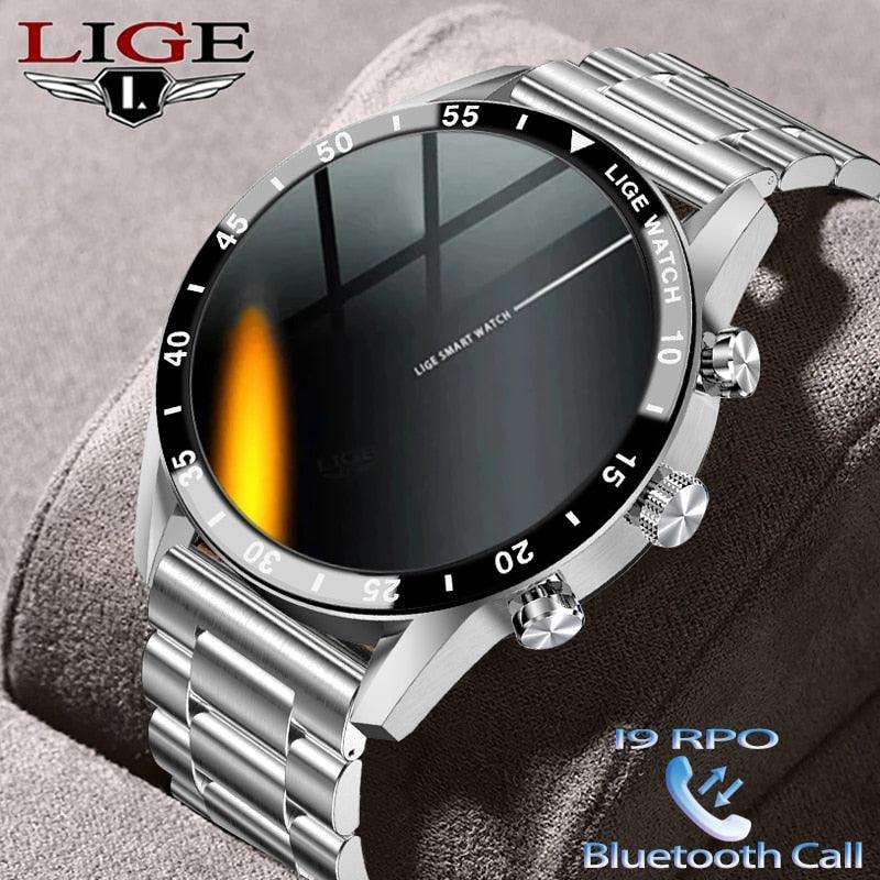 [NEW] LIGE Men's Business Smart Watch With Bluetooth Calling - ClickerMans