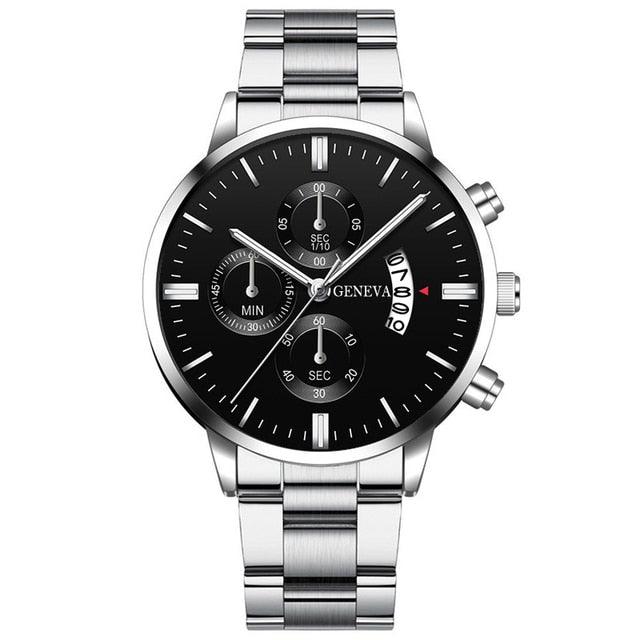 Men's Relogio Masculino Business Luxury Stainless Steel Watch - ClickerMans