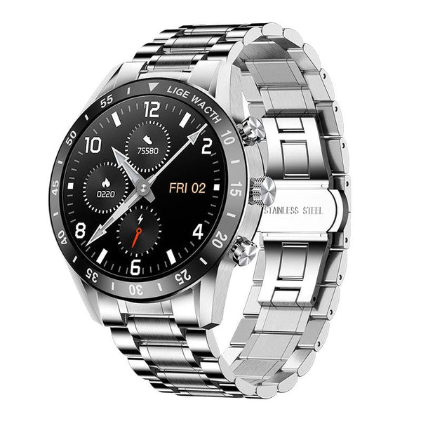 [NEW] LIGE Men's Business Smart Watch With Bluetooth Calling - ClickerMans