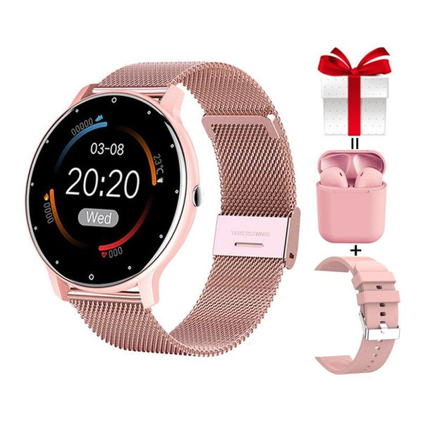 Women's DT88 Pro Smart Watch With Free EarPods + Extra Silicone Strap - ClickerMans