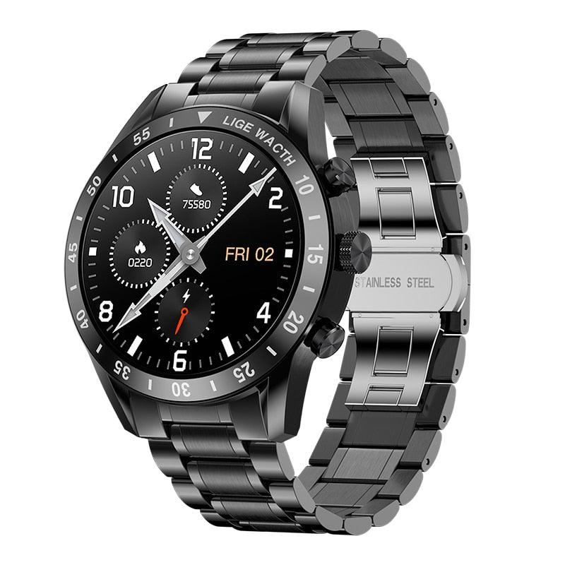 [NEW] LIGE Men's Business Smart Watch With Bluetooth Calling - ClickerMans